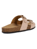 Geox Leder-Pantoletten "Brionia" in Beige