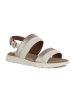 Geox Sandały "Ddandra" w kolorze srebrno-kremowym
