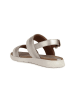 Geox Sandały "Ddandra" w kolorze srebrno-kremowym
