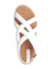 Geox Skórzane sandały "Dandra" w kolorze białym