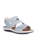 Geox Skórzane sandały "Sandalvega" w kolorze błękitnym