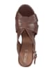 Geox Skórzane sandały "Dmarykarmen" w kolorze brązowym