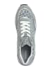 Geox Sneakersy "Doralea" w kolorze srebrno-szarym ze wzorem