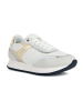 Geox Sneakersy "Ddoralea" w kolorze złoto-srebrno-białym