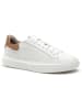 Geox Leder-Sneakers "Deiven" in Weiß/ Braun