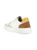 Geox Sneakers "Kennet" wit/bruin/crème