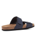 Geox Leren slippers "Ghita" donkerblauw