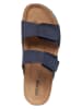 Geox Leren slippers "Ghita" donkerblauw