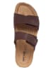 Geox Leder-Pantoletten "Ghita" in Braun