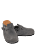 Moosefield Leren clogs grijs