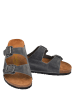 Moosefield Leren slippers grijs