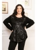 Lacony Paris Sweter "Camille" w kolorze czarnym