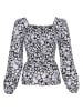 MOSS COPENHAGEN Bluse "Della Ladonna" in Schwarz/ Weiß