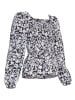 MOSS COPENHAGEN Bluse "Della Ladonna" in Schwarz/ Weiß