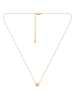 MAISON D'ARGENT Rosévergold. Halskette mit Edelsteinen - (L)40 cm
