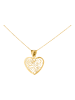 Diamant Exquis Gouden ketting met hanger - (L)42 cm