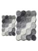 Colourful Cotton Badvorleger "Circle" in Grau