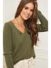 Soft Cashmere Pullover in Khaki