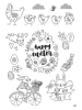 folia PAPER Fensterbilder-Set "Bloom&Grow" in Transparent/ Weiß