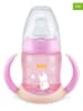 NUK 2er-Set: Trinklernflaschen "First Choice - Glow" in Rosa - 150 ml