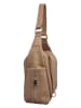 Florence Bags Skórzana torebka "Blabla" w kolorze jasnobrązowym - 28 x 22 x 11 cm