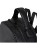 ORE10 Leder-Rucksack "Livia" in Schwarz - (B)28 x (H)33 x (T)14 cm