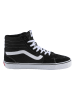 Vans Leder-Sneakers "Filmore Hi" in Schwarz/ WeiÃŸ