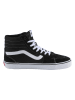 Vans Leren sneakers "Filmore Hi" zwart/wit