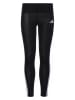 adidas Legginsy sportowe "3S Tight" w kolorze czarno-białym