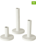 Boltze 3-delige set: kaarshouders "Malko" wit