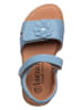lamino Leren sandalen lichtblauw