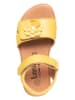 lamino Skórzane sandały w kolorze żółtym