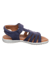 lamino Leren sandalen donkerblauw