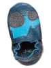 lamino Leder-Krabbelschuhe in Blau
