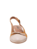 Heine Skórzane baleriny w kolorze kamelowo-beżowym