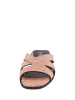 Heine Leren slippers beige
