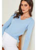 Soft Cashmere Pullover in Hellblau