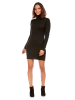 Soft Cashmere Sukienka dzianinowa w kolorze czarnym