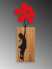 ABERTO DESIGN Wanddecoratie "Banksy" - (B)34 x (H)99 cm