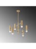 ABERTO DESIGN Lampa wisząca "Gharib" w kolorze złotym - 55 x 55 cm