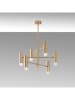 ABERTO DESIGN Lampa wisząca "Gharib" w kolorze złotym - 55 x 55 cm
