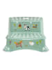 keeeper Tritthocker "Funny farm" in Grün - (B)40 x (H)21 x (T)37 cm