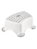 keeeper Opstapkruk "Hippo" wit/grijs - (B)40,5 x (H)14 x (D)29 cm