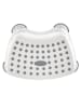 keeeper Tritthocker "Hippo" in Weiß/ Grau - (B)40,5 x (H)14 x (T)29 cm