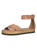 Högl Skórzane sandały w kolorze jasnobrązowym