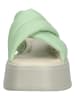 Vagabond Leren slippers wit/groen