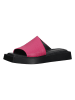 Vagabond Skórzane klapki w kolorze różowo-czarnym