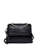 CXL by Christian Lacroix Leder-Umhängetasche "Cremieux" in Schwarz - (L)12,5 x (B)8 x (H)18 cm