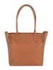 CXL by Christian Lacroix Leren schoudertas "Madison" lichtbruin - (B)40 x (H)40 x (D)15 cm
