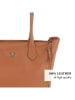 CXL by Christian Lacroix Leren schoudertas "Madison" lichtbruin - (B)40 x (H)40 x (D)15 cm